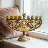 Enamel Hanukkah Menorah
