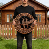 Bgcopper Natural Beauty Hummingbird Hollow Wood Carving Wall decor