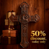 50% Off Today!Lamb of God Wooden Cross Wall Decoration - Passover Lamb