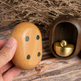 Door Opening Bell,shopkeepers Bell for Hanging on Door,Magnetic Attached Wood Doorbell,Creative Gift,Ornaments and Hanging Decoration for Entrance,Fridge Sticker Decor