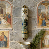 Hand-Painted Enamel Mezuzah: The Dual Essence of Faith & Craftsmanship