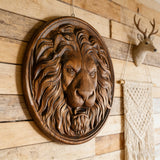 Lion Head Wooden Wall Art: Symbol of Christ the Lion of Judah