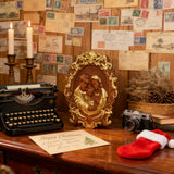 Bgcopper Holy family Nativity Wood Carving Gift Religious Family Wall Decor