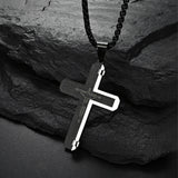 Stainless Steel Cross Necklace - With free Chain