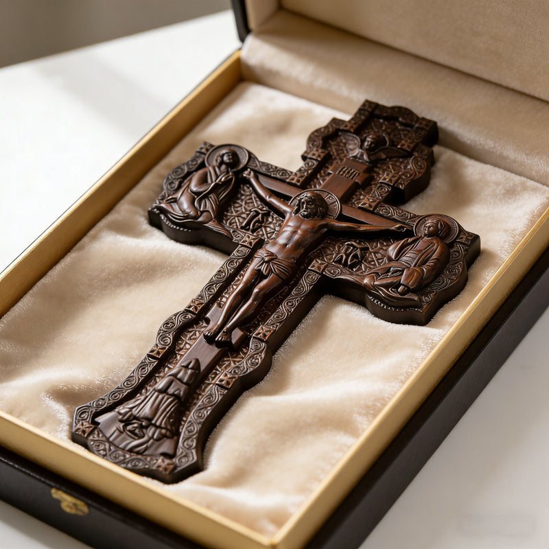 A Sacred Presence for Your Home: Hand-Carved Orthodox Cross – BGCOPPER