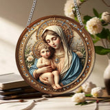 Our Lady of the Holy Child Acrylic Pendant | Divine Blessings Accompany You Through All Seasons