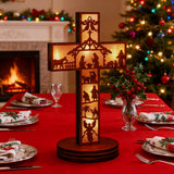 Boxwood LED Nativity Cross – The Light of Christ Shines Within