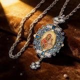 Vintage Our Lady & Child Icon Necklace