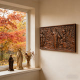 Creation of the World Wood Art: A Sacred Narrative in Warm Beechwood
