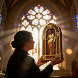 Sacred Heart of Jesus Arch Wooden Tabletop Decor