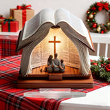 Holy Family Bible Acrylic Decor: A Christian Symbol of Faith & Family