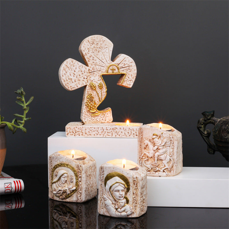 Holy Ornament Jesus Church Candlestick - Best Home Decor