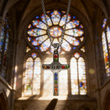 Gemstone St. Benedict Cross Necklace: Wear Protection & Faith With Radiance