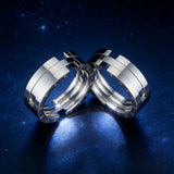 Deformable Kissing Fish Stainless Steel Jewelry | Ring & Necklace 2-in-1 Set