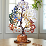 7 Chakra Crystal Tree | Natural Healing Stone Decor