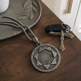 Seal of the Seven Angels Round Necklace Amulet
