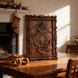 Nautical Compass & Anchor Hand-Carved Wood Wall Art: Adventure Woven in Beechwood