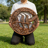 Bgcopper Natural Beauty Hummingbird Hollow Wood Carving Wall decor