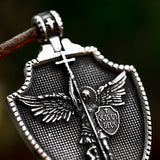 St.Michael's Archangel Necklace. Paratrooper Police Military Paramedic Grocers Mariners and military personnel Patron Saint Amulet
