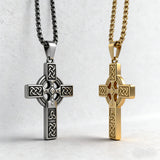 Celtic Knot Titanium Steel Cross