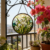 Lily of the Valley Stained Glass Suncatcher: A Radiant Symbol of Happiness and Renewal