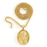 18K Gold Plated Saint Barbara Necklace