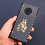 Luxury Religious Jesus Virgin Mary Gold Plated Copper Mobile Phone Decorative Sticker