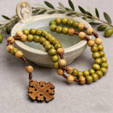 Natural Wood Rosary: A Sacred Token Woven From Faith & Creation