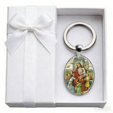 Jesus and the Children Oval Keychain: A Symbol of Love and Innocence