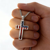 American Flag Cross Necklace: Faith & Patriotism Worn as One 🇺🇸