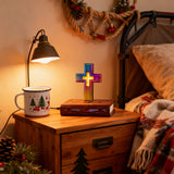 Floating Cross Bible LED Lamp: Suspended Faith, Illuminated Grace