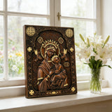 Unsere Liebe Frau von der immerwährenden Hilfe Holzschnitzerei Wanddekoration Geschenk