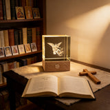 Archangel Michael 3D Crystal Lamp: A Beacon of Protection & Faith