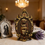 Three Sacred Hearts of the Holy Family Wall Hanging Art work Personalized Religious Gift wooden decor