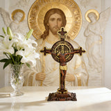 Dual Divine Cross: Christ’s Redemption & St. Benedict’s Protection