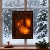 Jesus Christ Pantocrator Wood Carving