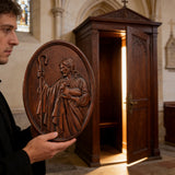 Jesus der Hirte Holzschnitzerei Wanddekoration - Endlose Sorgfalt und Anleitung