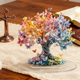 Crystal Butterfly Tree of Life | Exclusive Spiritual Decor for Christian Independent Sites
