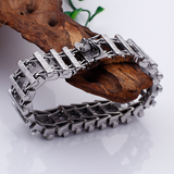 Dragon bone titanium steel creative skeleton dragon head wolf head stainless steel bracelet bracelet