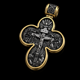 S925 Sliver Handcrafted Double-Sided Redemption: Archangel Michael Guardian Cross Pendant