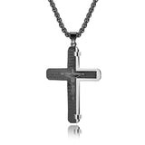 Stainless Steel Cross Necklace - With free Chain