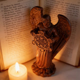 Metatron Angel Cube Beechwood Guardian Ornament: Soulful Resonance of Faith and Art