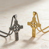 Celtic Knot Titanium Steel Cross