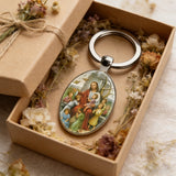 Jesus and the Children Oval Keychain: A Symbol of Love and Innocence