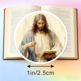 500PCS Original Bible-Inspired Motivational Stickers Roll: Cross-Border Decorative Adhesive Seals for Journals & Crafts