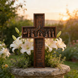 Nativity Scene Crucifix Wooden Wall Decoration