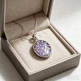 Tree of Life Amethyst Necklace – Growth, Wisdom & Divine Light