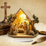 Nativity Scene Acrylic Table Ornament: The Sacred Story of Christmas in Your Home