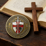 🛡️ Knight of Christ Challenge Coin – Wear the Armor of God
