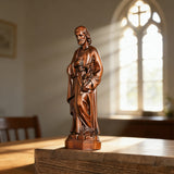 Joseph Wooden Round Carved Tabletop Ornament